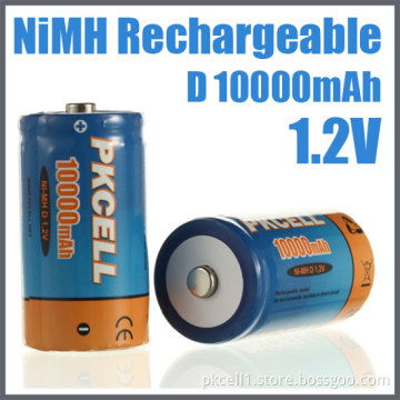 1.2V Ni-MH Rechargeable Battery 10000mAh Size D